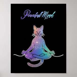 Yoga Cat Poster