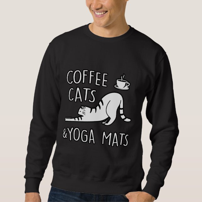 Yoga cats 29 sweatshirt (Front)