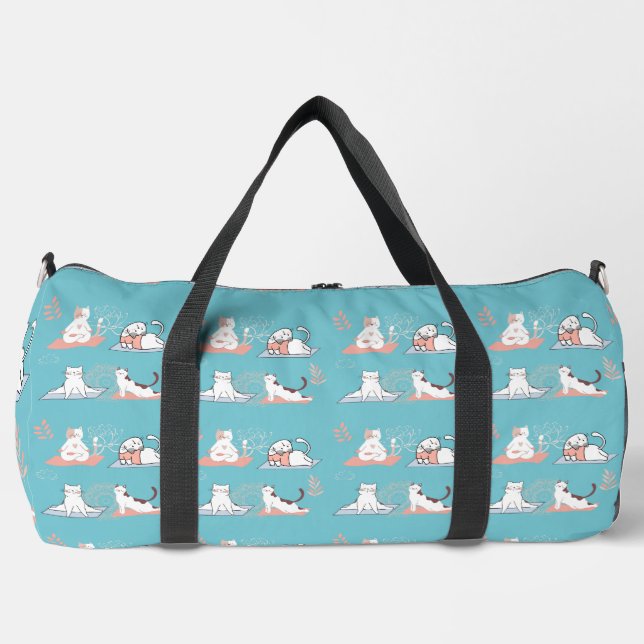 Yoga Cats Duffle Bag (Front)