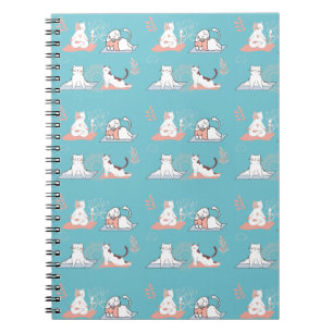 Yoga Cats Lotus Notebook