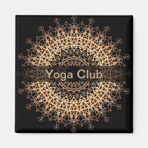 Yoga Centre, yoga, sports, mandala Magnet