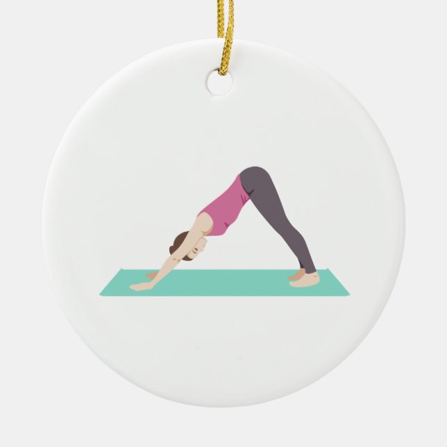 Yoga Ceramic Ornament (Front)
