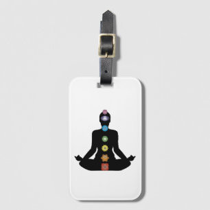 Yoga Chakras Fitness Exercise Luggage Tag