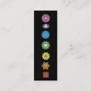 yoga chakras mini business card