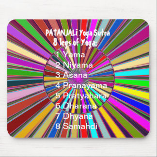 YOGA Checklist : 8 steps of PATANJALI SUTRA Mouse Pad