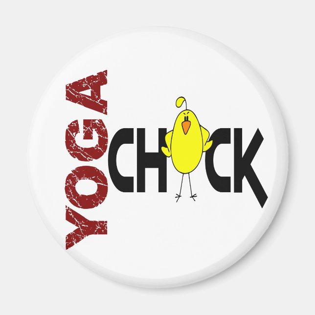 Yoga Chick 1 Magnet (Front)