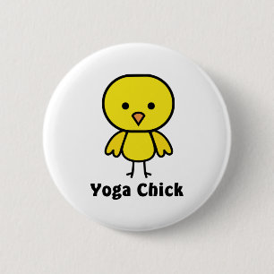 Yoga Chick 2 Inch Round Button