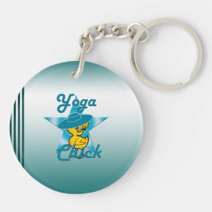 Yoga Chick #7 Keychain