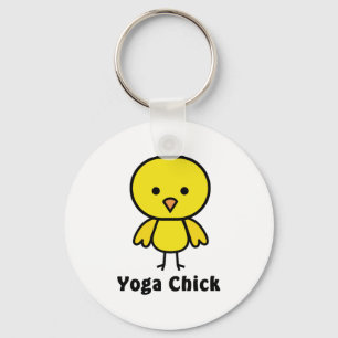 Yoga Chick Keychain