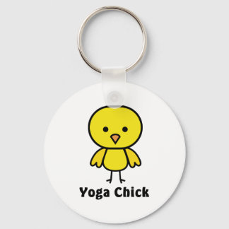 Yoga Chick Keychain