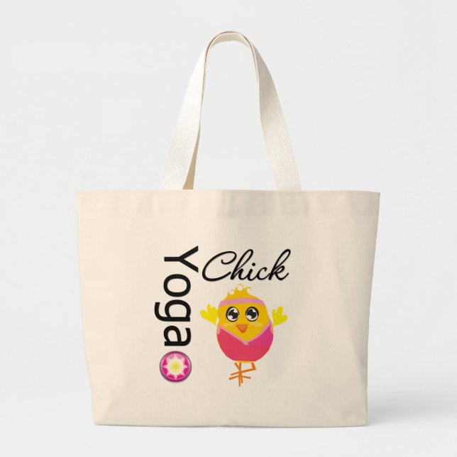 Yoga Chick Large Tote Bag (Front)
