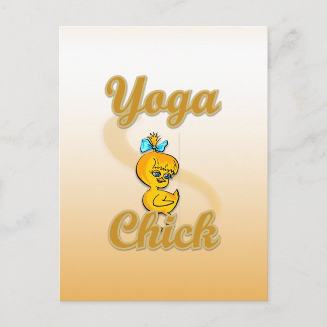 Yoga Chick Postcard (Front)