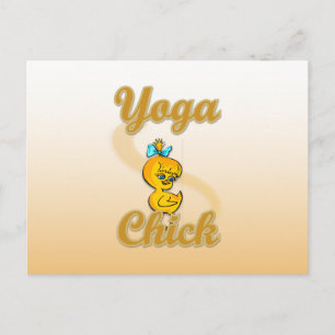 Yoga Chick Postcard