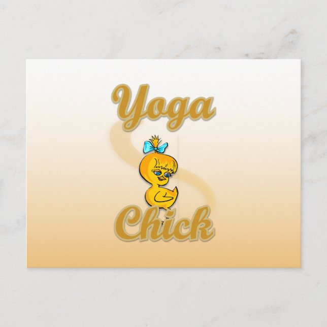 Yoga Chick Postcard (Front)