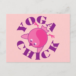 Yoga Chick Postcard