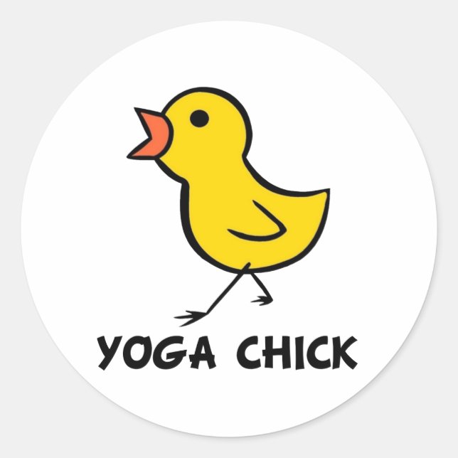 Yoga Chick Sticker (Front)
