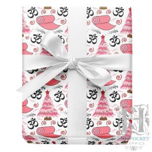 Yoga Christmas Wrapping Paper