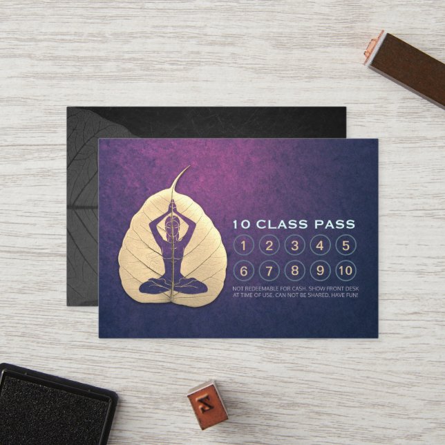 Yoga Class Pass Loyalty Appointment Bodhi Leaf Cut (Front/Back In Situ)