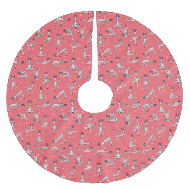 Yoga Deer Tree Skirt (Front)