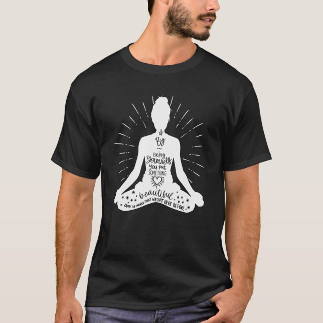 Yoga Definition Yoga Because Adulting Is Hard T-Shirt (Front)