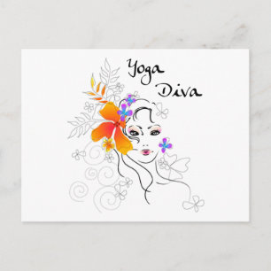 Yoga Diva Gift Postcard