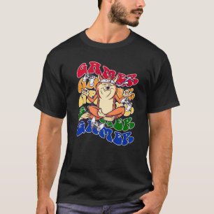 Yoga Dog Gamer Retro Vintage Pride Lgbt Gaymer T-Shirt