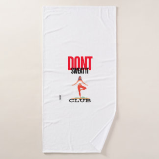 Yoga dont sweat it club custom towel workout gy