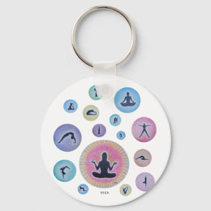 yoga dreaming keychain
