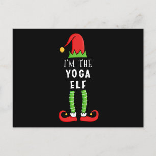 Yoga Elf Christmas Matching Family Gift Postcard