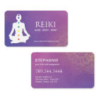 Yoga et cartes de visite de Reiki