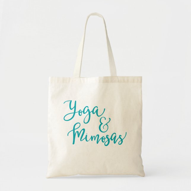 Yoga et sac fourre-tout à mimosas (Devant)