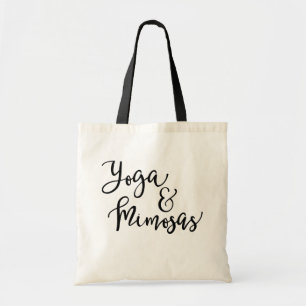 Yoga et sac fourre-tout à mimosas