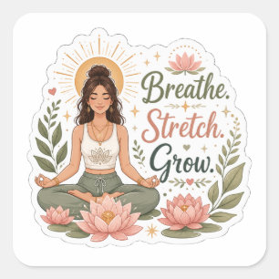 Yoga Every Day Kawaii Sticker