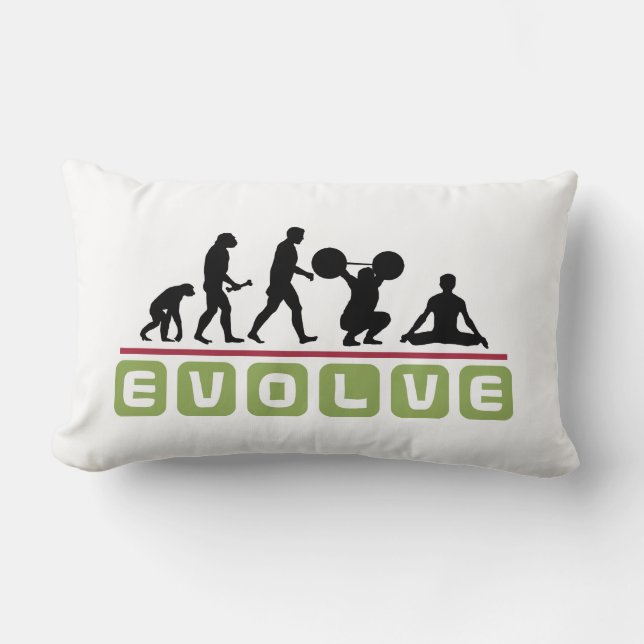 Yoga Evolution Man Lumbar Pillow (Front)