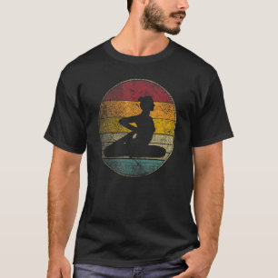 Yoga Exercise Gym Train Training Vintage Retro 70s T-Shirt