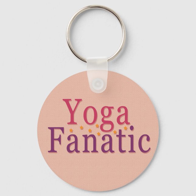 Yoga Fanatic Keychain (Front)