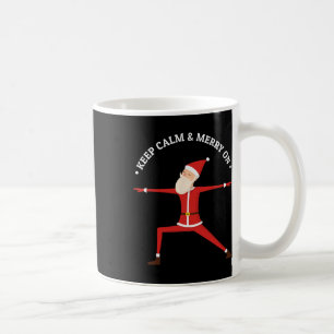 Yoga Fans Merry Christmas Stress Santa Meditation Coffee Mug
