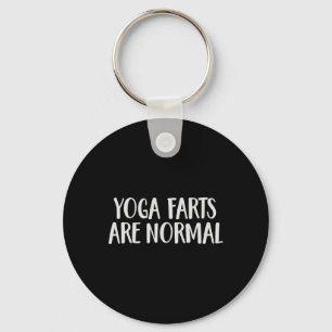 Yoga Farts Are Normal Funny Farting Keychain