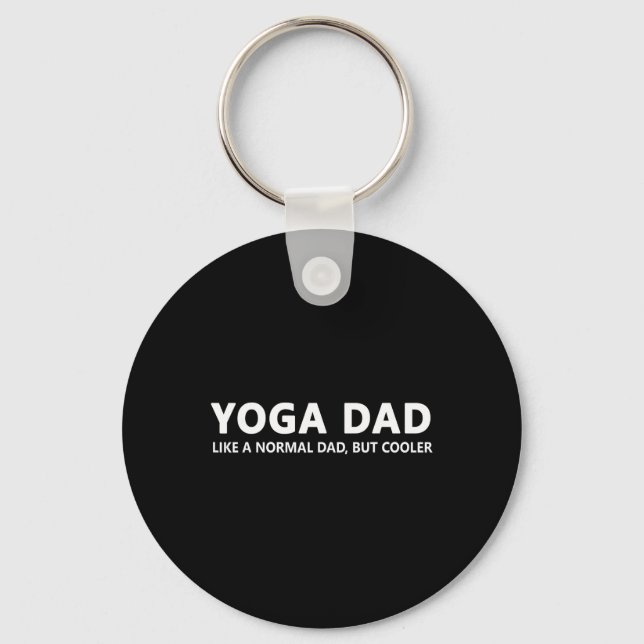 Yoga Father Yoga Dad  Keychain (Front)
