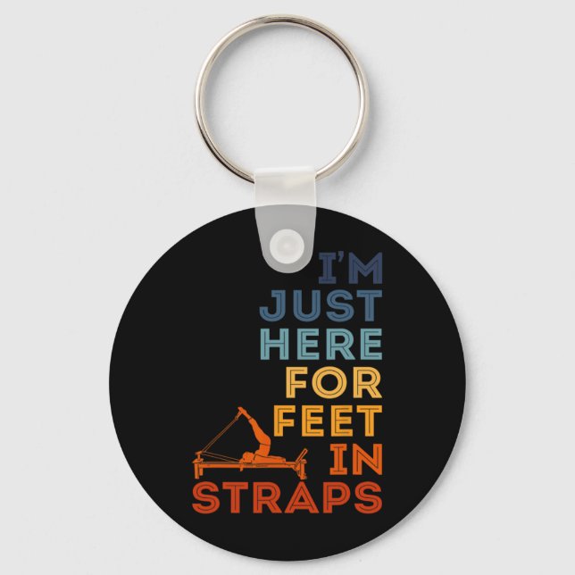 Yoga Fitness Pilates Exercise Instructor Gym Worko Keychain (Front)