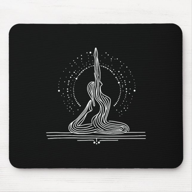 Yoga Flow One-line Art  Mouse Pad (Front)