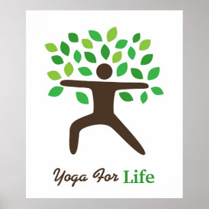 Yoga For Life, Warrior Pose, Tree Poster