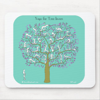 yoga for tree lovers mouse pad