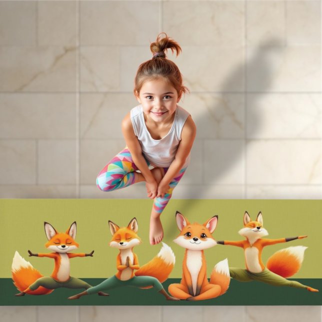 Yoga Foxes: Unbelievable Agility and Flexibility!  Mat (Creator Uploaded)