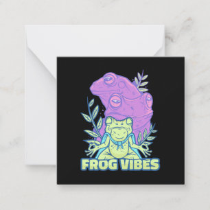 Yoga Frog Vibes Card