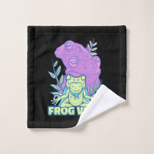 Yoga Frog Vibes Wash Cloth