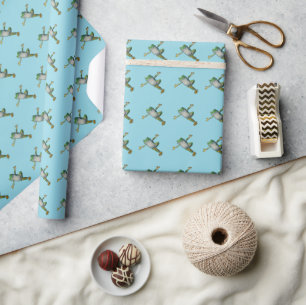 Yoga Frog Wrapping Paper