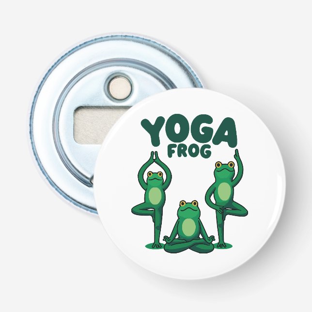 Yoga Frogs Bottle Opener (Front)
