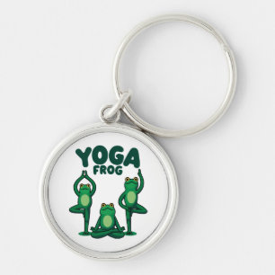 Yoga Frogs Keychain
