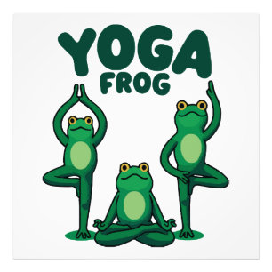 Yoga Frogs Photo Print
